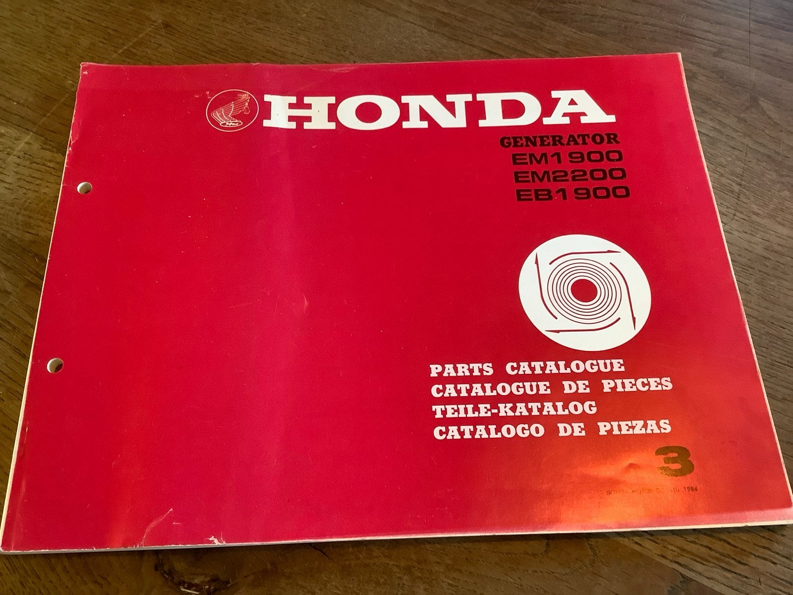 Honda Generator Onderdelen Catalogus EM1900 EM2200 EB1900., Verzenden, Nieuw, Overige onderwerpen