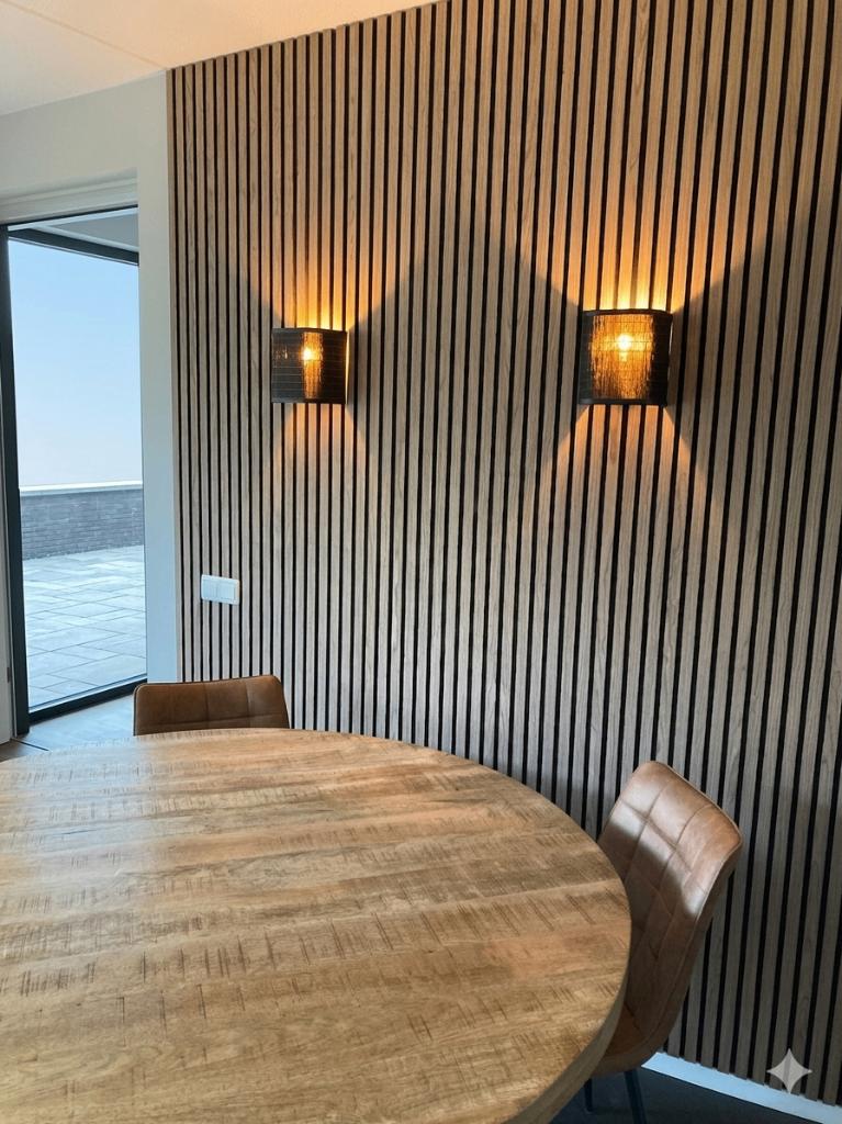 Akoestische wandpanelen - 260x60 - echt houtfineer - uniek, 260 cm, PanelDeal, Hout, Almelo