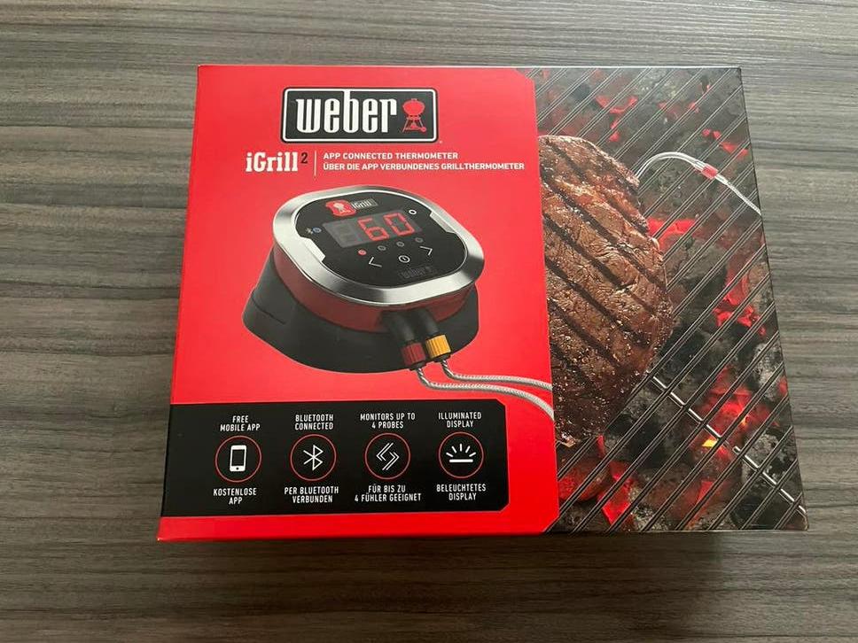 Weber igrill 2 bbq thermometer, Ophalen of Verzenden, Zo goed als nieuw