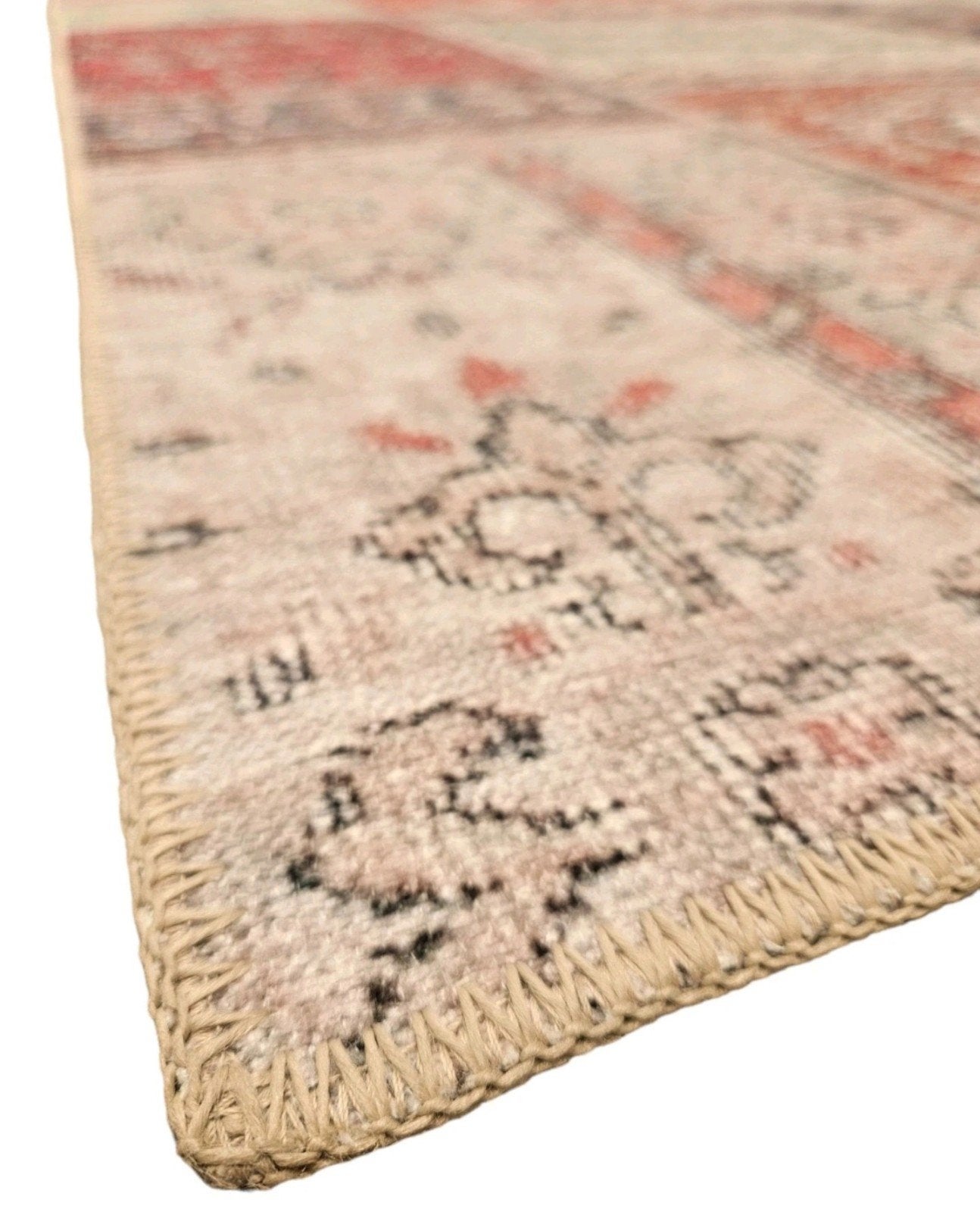 Persian oriental patchwork carpet floral design 155x224cm, ., Geel, 150 tot 200 cm, Rechthoekig