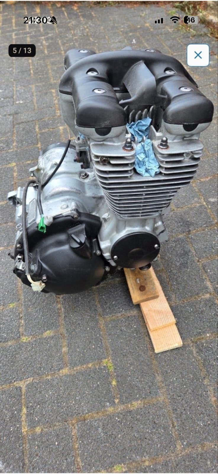 Gereviseerd Yamaha 600 blok met gecoat frame en subframe, Ophalen of Verzenden, Gereviseerd