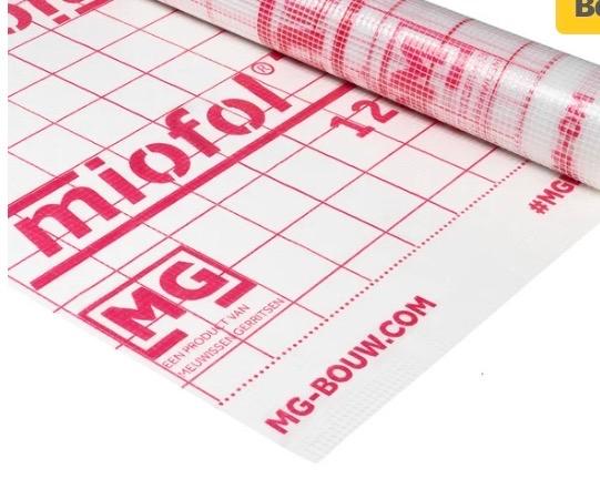 8 meter Miofol 125S damp-open folie, Doe-het-zelf en Verbouw, Overige materialen, Nieuw, 5 tot 10 m², Ophalen