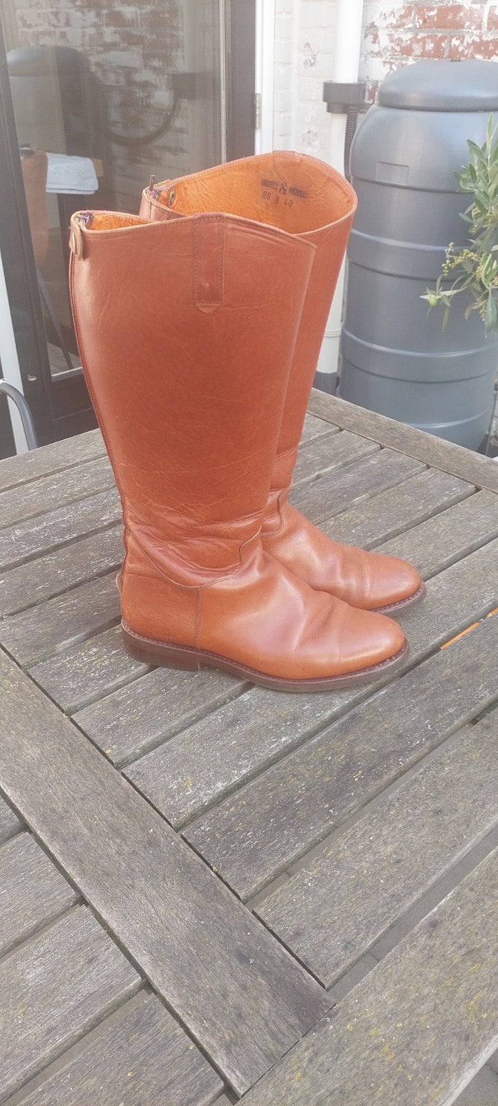 Boots&Woods leren laarzen maat 40, Kleding | Dames, Hoge laarzen, Boots&woots, Bruin, Ophalen of Verzenden