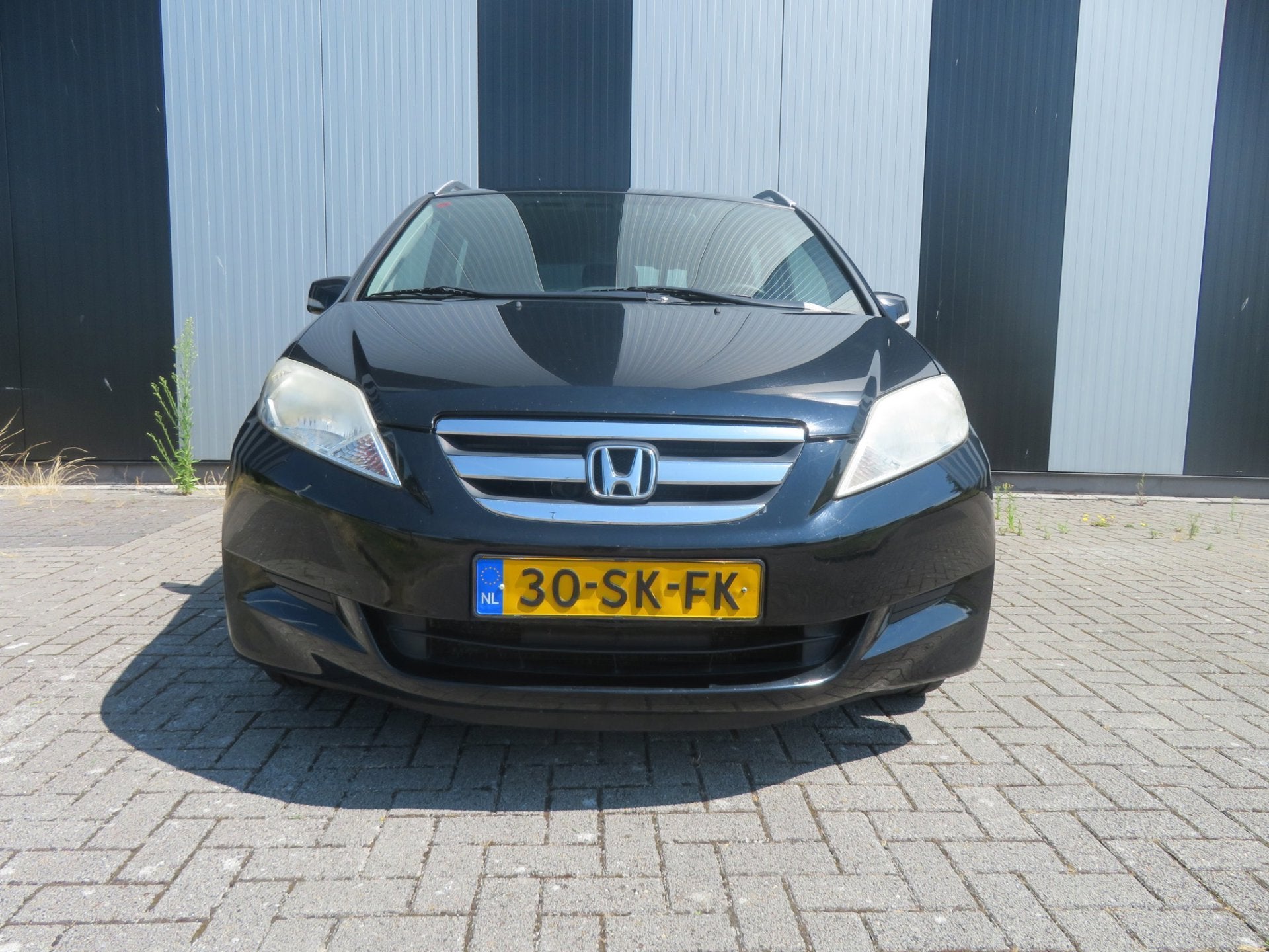 Honda FR-V 1.7i, Auto's, Dealer onderhouden, Gebruikt, Zwart, 4 cilinders