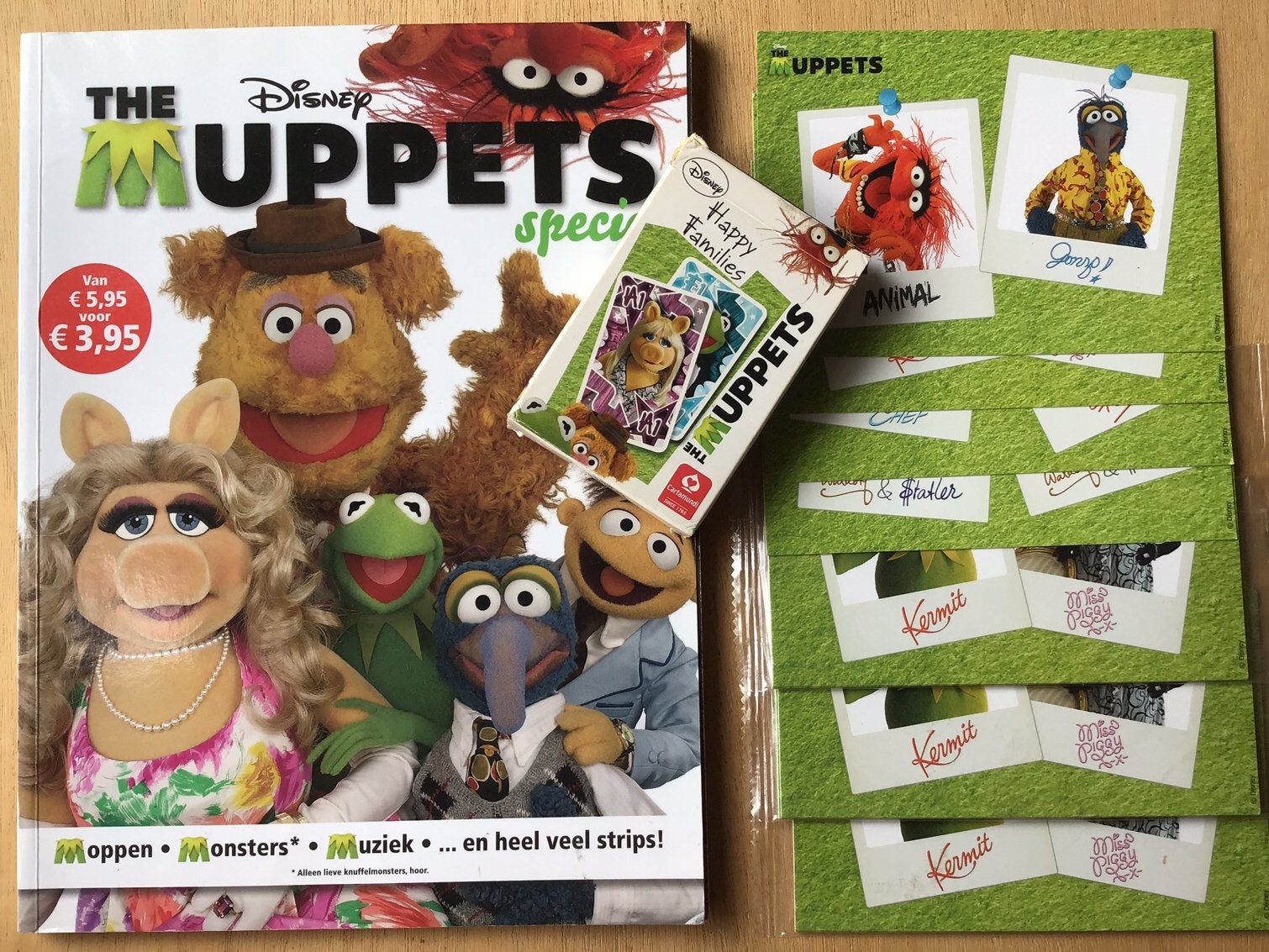 The Muppets - 16 kaarten, kwartet & Special - ZGAN, Verzamelen, Ophalen of Verzenden, Overige figuren, Zo goed als nieuw, Overige typen