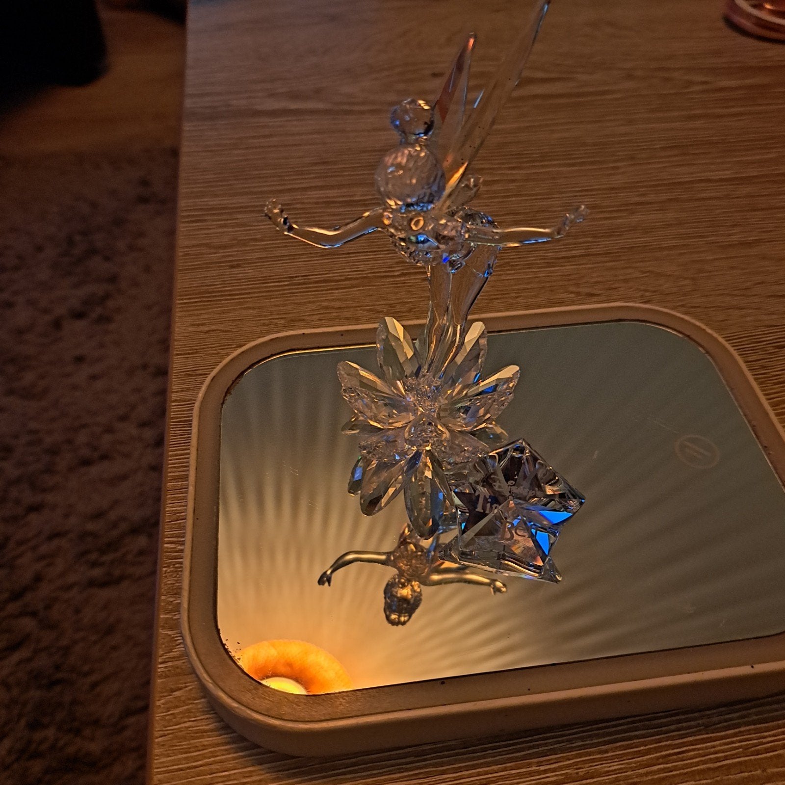 swaroski Tinkerbell beeldje, Meerkleurig, Overige stijlen, Ophalen of Verzenden, Zo goed als nieuw
