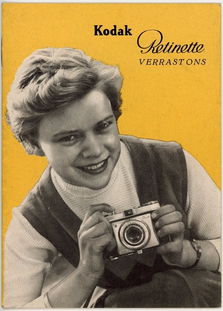 Folder Kodak Retinette - 1954 model 022. Uitstekend., Folder, Kodak, Ophalen of Verzenden, Zo goed als nieuw