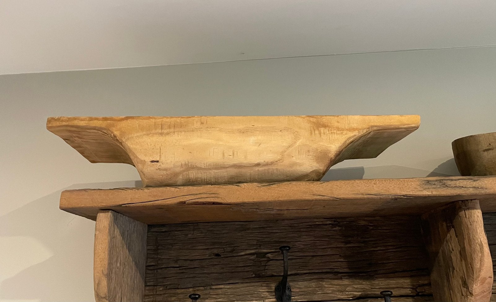 Houten trog, houten bak, stoer en landelijk wonen, Huis en Inrichting, Gebruikt, Schaal, Ophalen of Verzenden, Rechthoekig