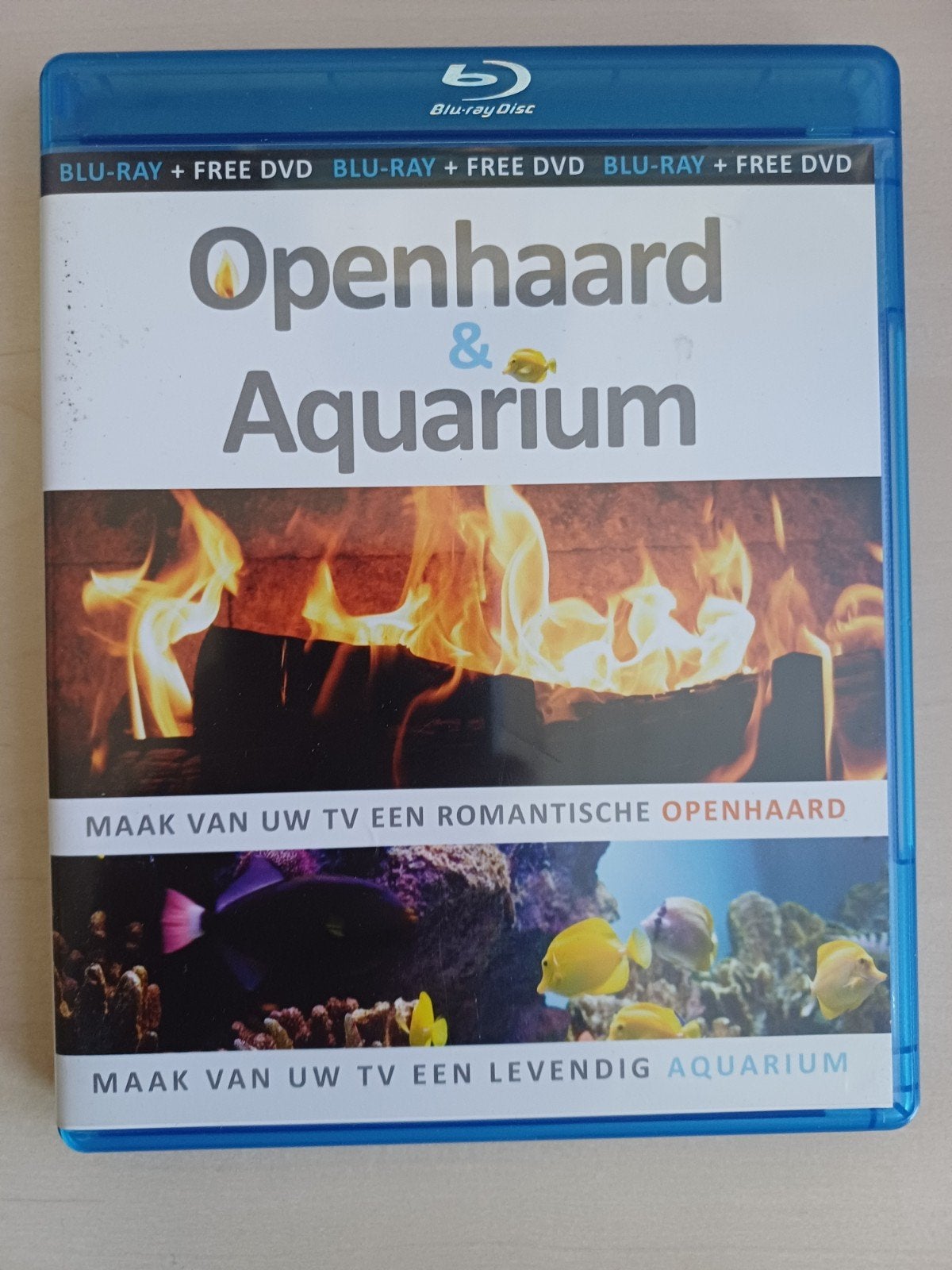 Openhaard & Aquarium Blu-ray + gratis DVD, Documentaire, Inclusief DVD, Alle leeftijden, Documentaire en Educatief