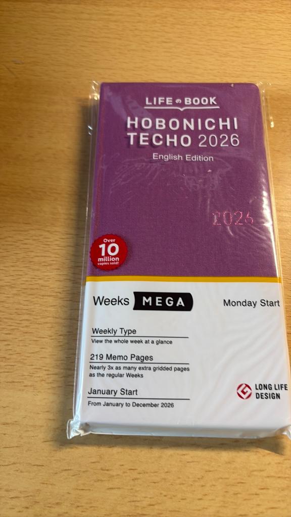 Hobonichi weeks mega 2026 ongebruikt, Diversen, Ophalen of Verzenden, Zo goed als nieuw