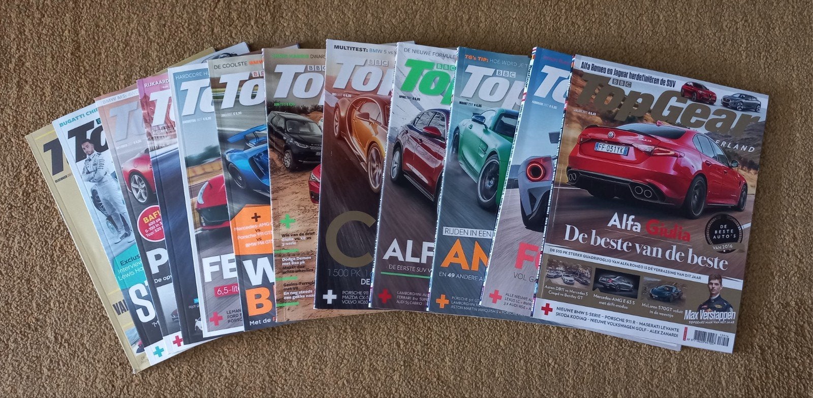 Complete Top Gear jaargang 2017, 12st., Boeken, Tijdschriften en Kranten, Ophalen of Verzenden, Zo goed als nieuw, Overige typen