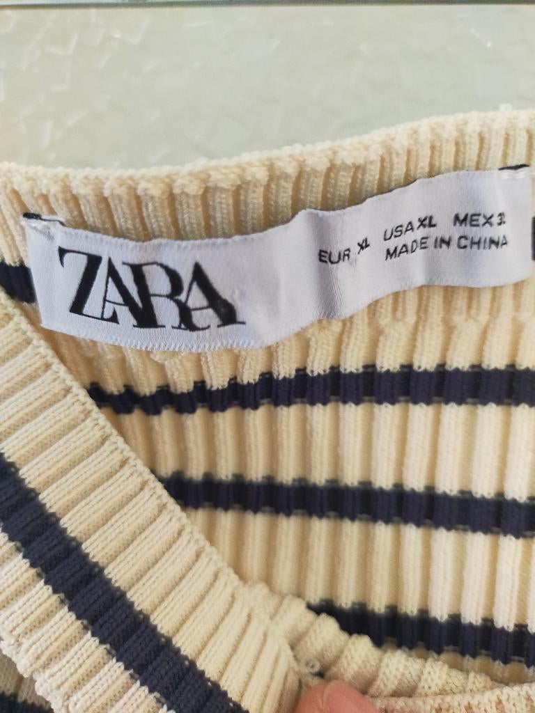 MOET WEG Zara streep truitje L Nieuw, Zara, Maat 42/44 (L), Nieuw, Verzenden