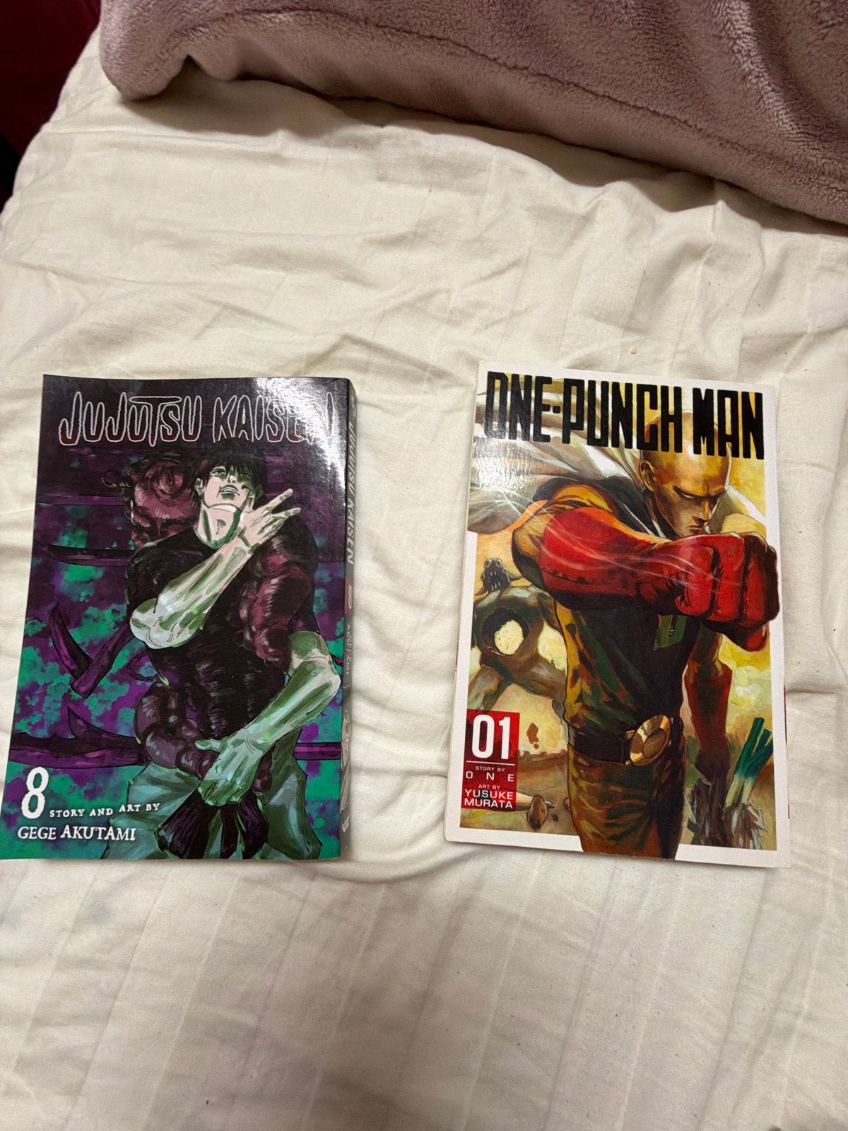 Jujutsu Kaisen Vol. 8 & One-Punch Man Vol. 1 Manga, Boeken, Meerdere comics, Ophalen of Verzenden, Zo goed als nieuw, Japan (Manga)