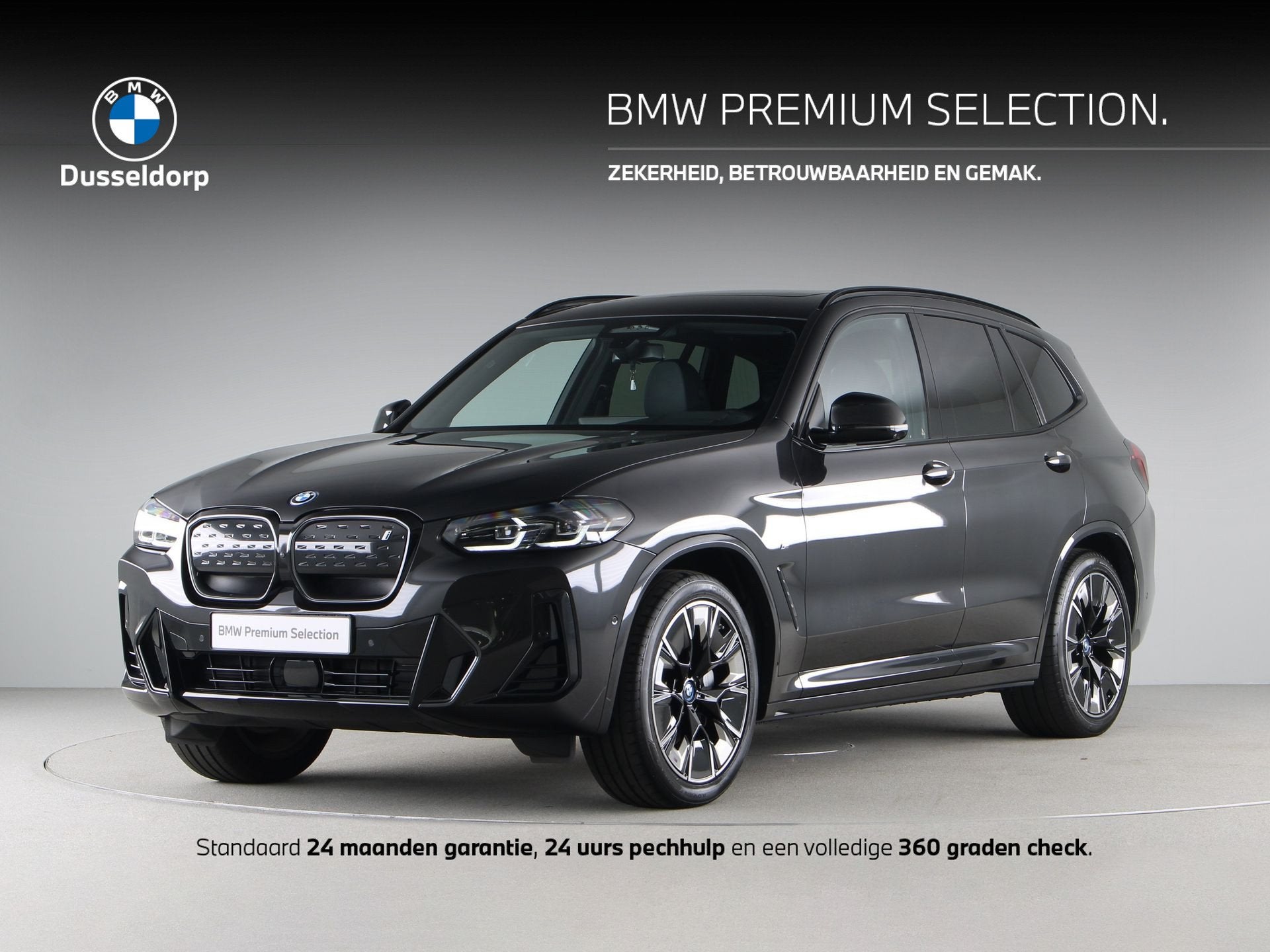 BMW iX3 High Executive 80 kWh M-Sport (bj 2023, automaat), Auto's, BMW, Automaat, Achterwielaandrijving, Gebruikt, 750 kg