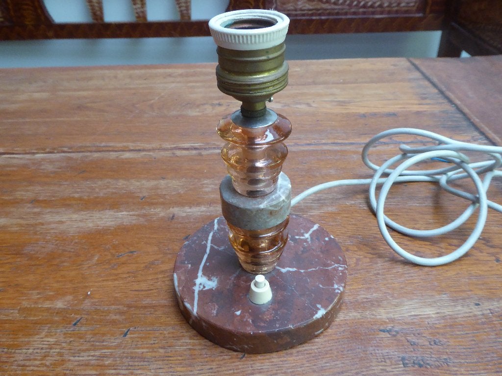 Art deco marmeren lampje, Antiek en Kunst, Ophalen of Verzenden