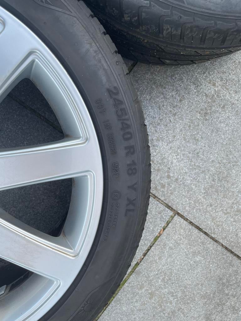 Audi S velgen met Typhoon Successor banden (5 & 7 mm), Auto-onderdelen, Banden en Velgen, Ophalen, 18 inch, Banden en Velgen, Personenwagen