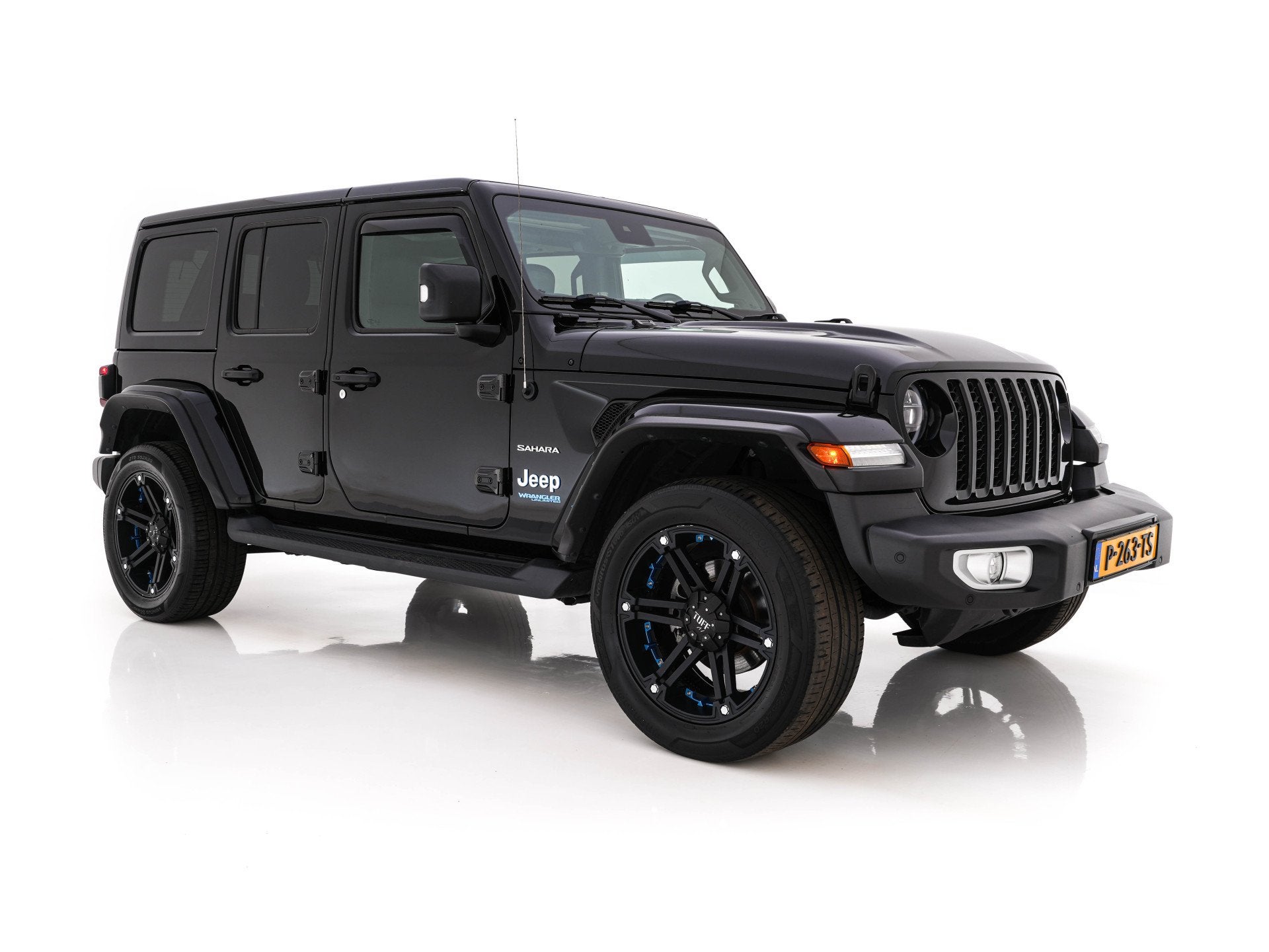 Jeep Wrangler Unlimited 4xe 380 Sahara AWD (Plug-in) {SoH-91, Automaat, 4 cilinders, Cabriolet, Bedrijf