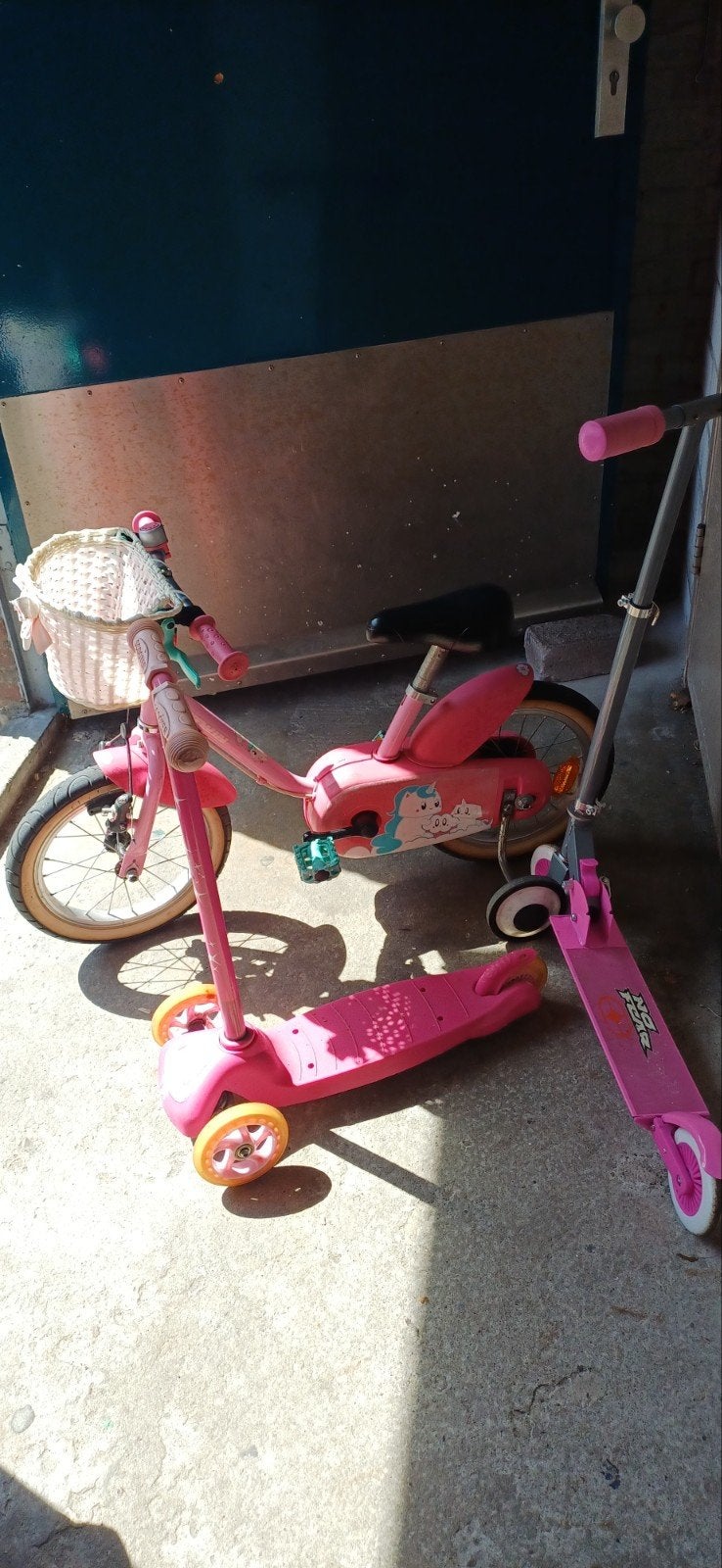 1 meisjes fiets 2 steps, Ophalen