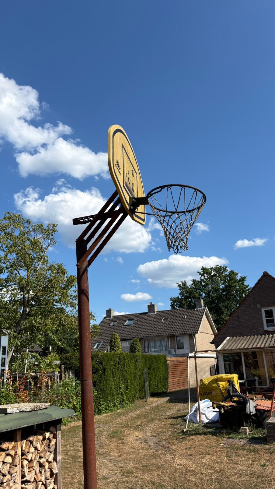 Basketbal rek, Ophalen, Zo goed als nieuw, Bal