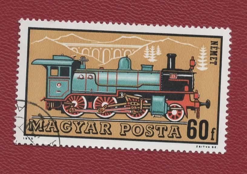 Treinen - Hongarije - 2731 (2) - gebr, Ophalen of Verzenden, Gestempeld, Treinen