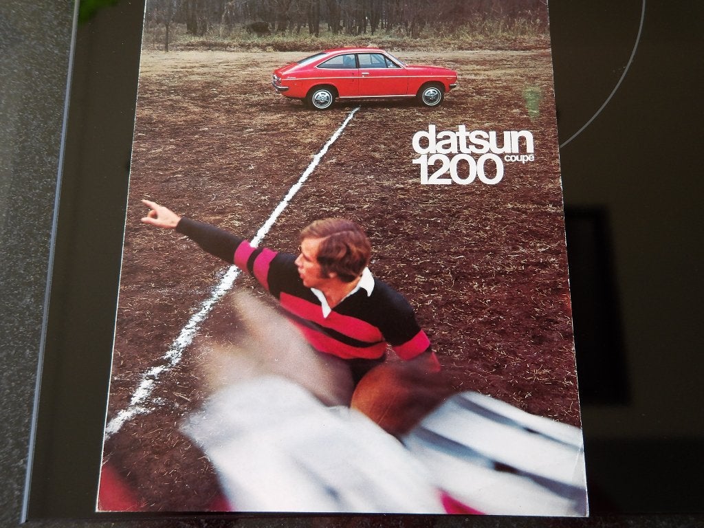 Datsun 1200 Coupe Brochure - Zeldzaam Collecters Item, Ophalen of Verzenden, Zo goed als nieuw, Overige merken