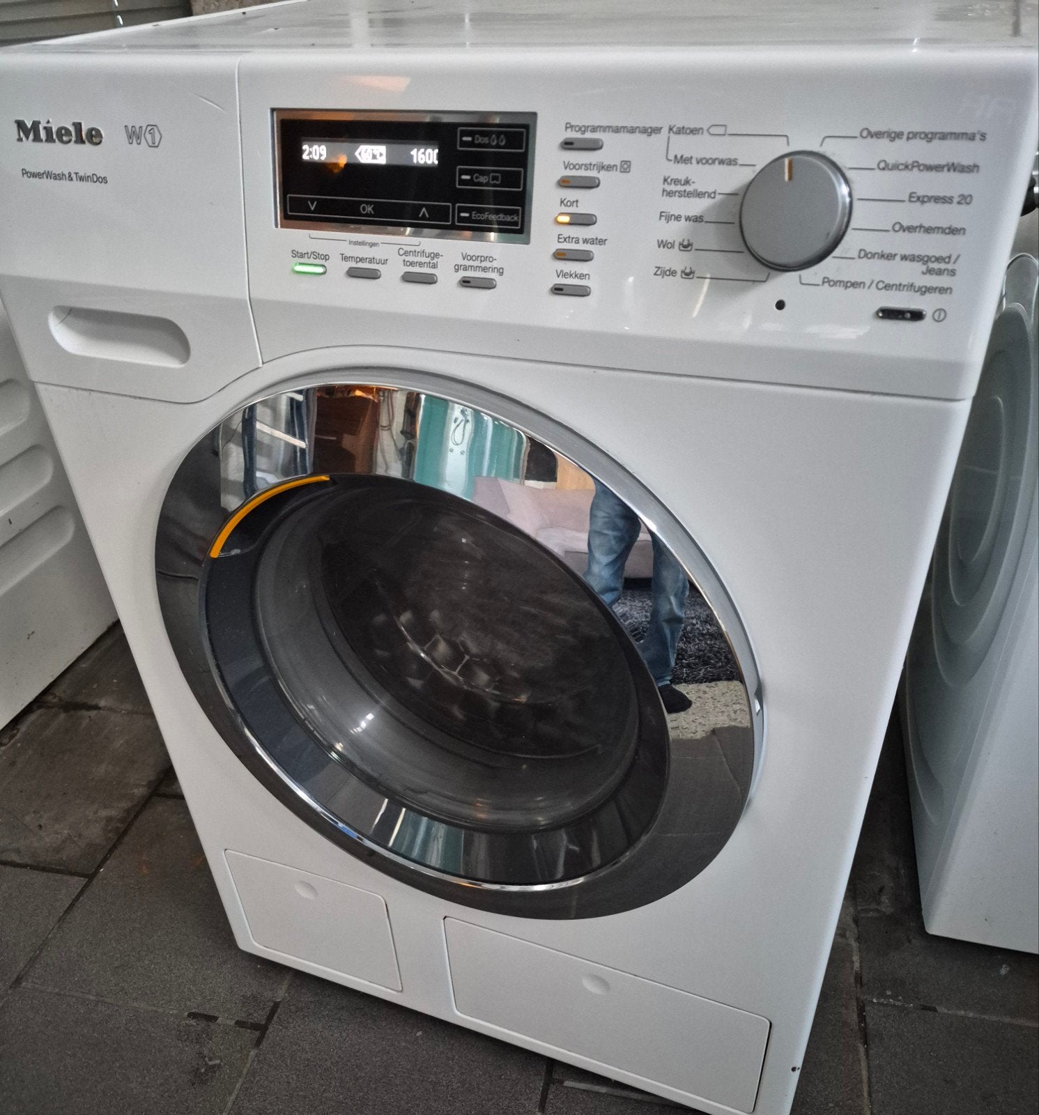 miele W1 powerwash &twindos, 8kg, Witgoed en Apparatuur, Wasmachines, Ophalen, Minder dan 85 cm, 8 tot 10 kg, Voorlader