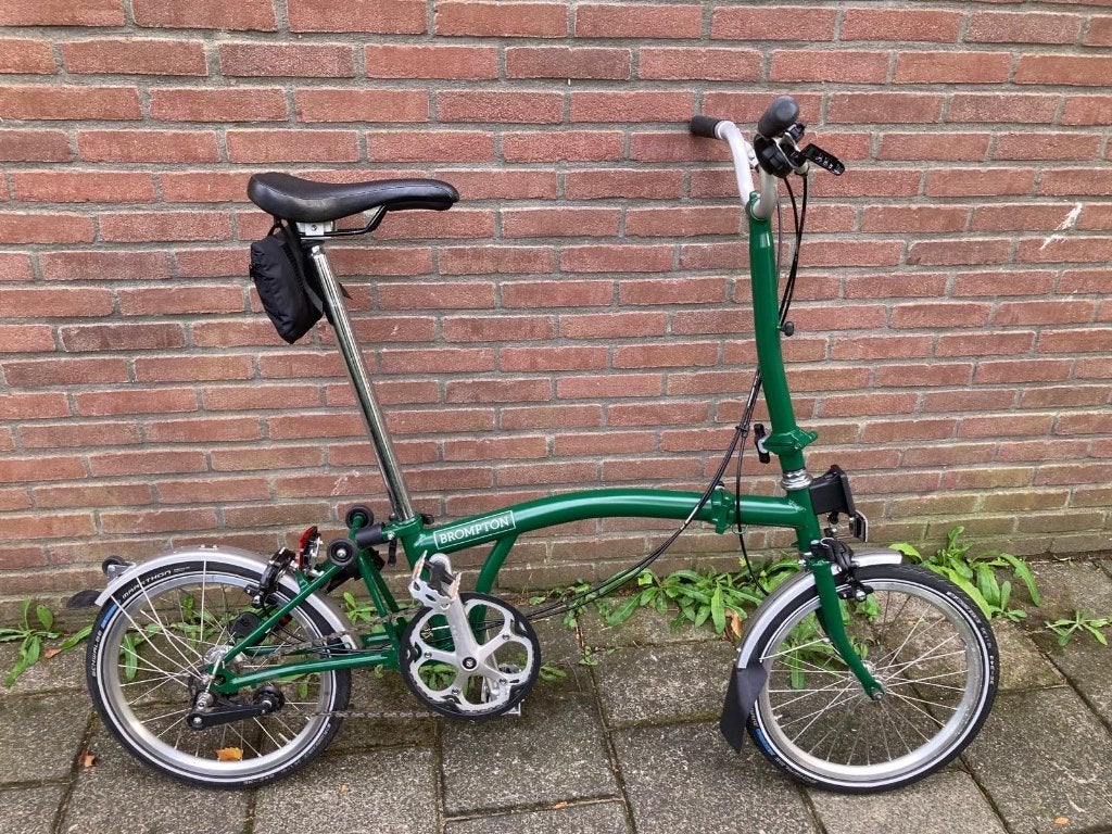 Nieuwstaat! Lichtgewicht BROMPTON C-Line (hoog variant) 3v, Ophalen, Brompton, 16 tot 18 inch, Versnellingen