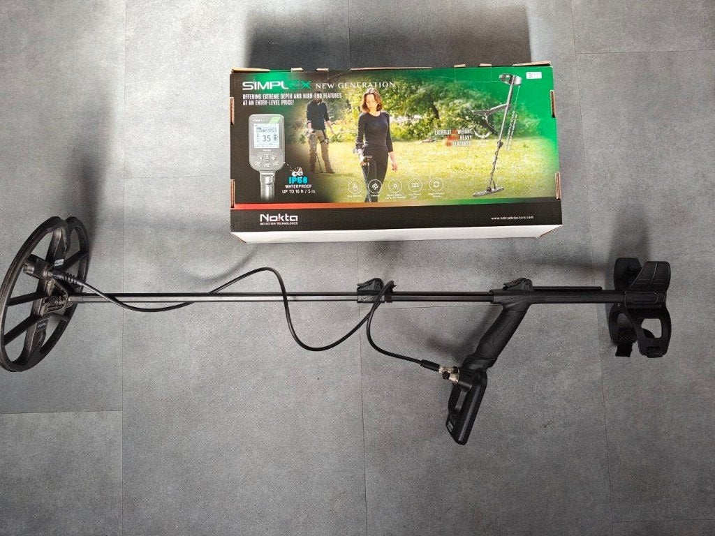Nokta simplex lite met 28cm zoekspoel., Ophalen, Zo goed als nieuw, Meer dan 30 cm, Discriminatie metaaldetectie