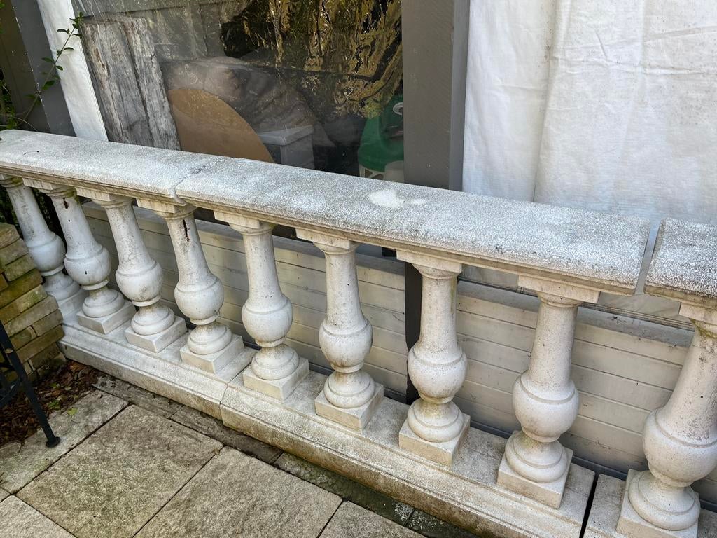 Beton Borders  4 stuks, Tuin en Terras, Bielzen en Borders, Ophalen, Gebruikt, 25 tot 50 cm, Beton