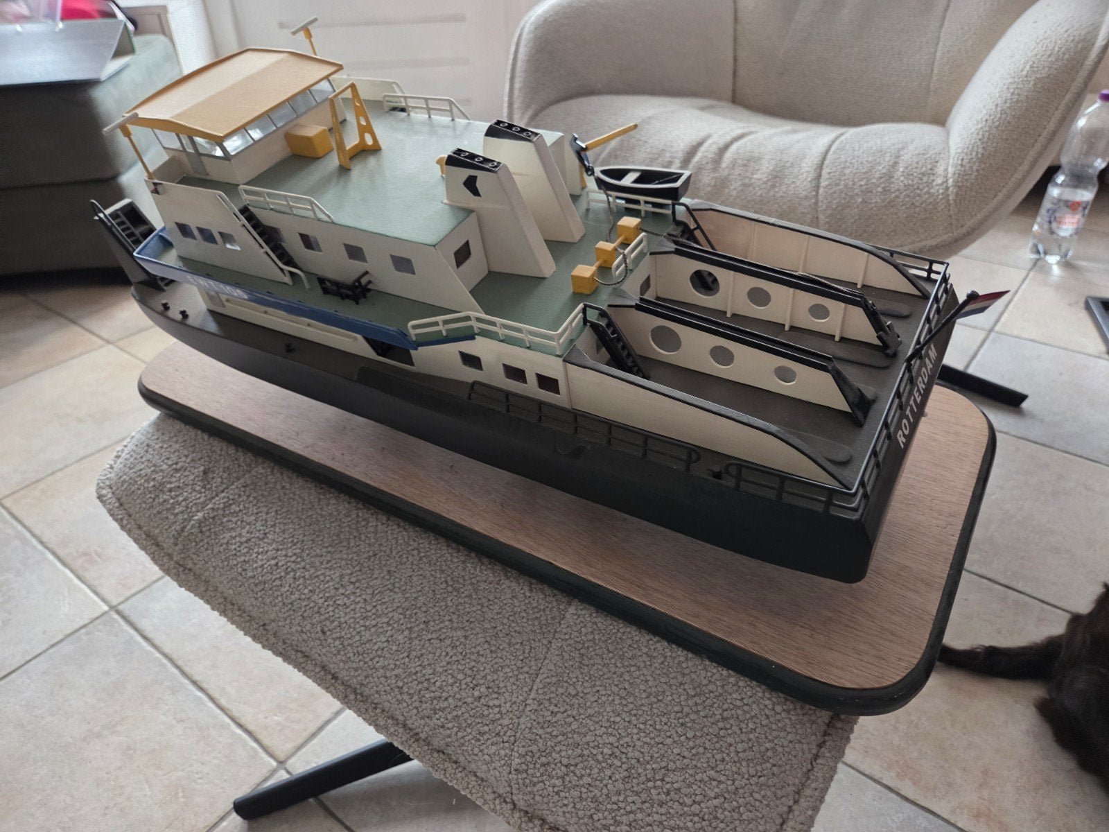 Gedetailleerd Model Binnenvaartschip EWT 106 Rotterdam, Hobby en Vrije tijd, Ophalen of Verzenden, Zo goed als nieuw, Groter dan 1:32