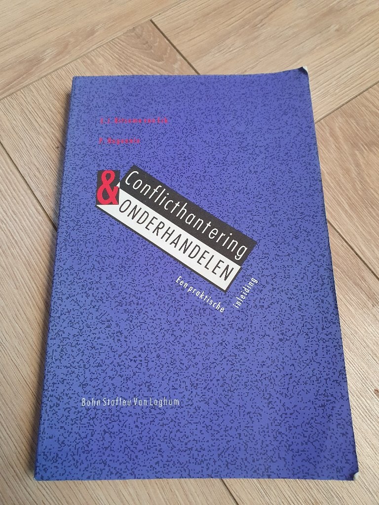 Conflicthantering & Onderhandelen | Ritsema van Eck & Huguen, Boeken, Gelezen, Diverse auteurs, Beta, HBO