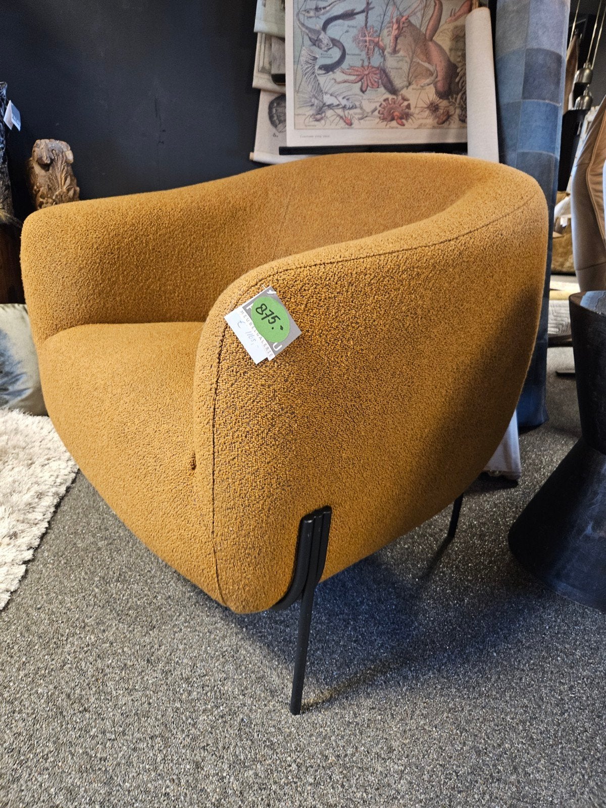 fauteuil BULLIE h.e. design opruiming, Verzenden, Nieuw, 50 tot 75 cm