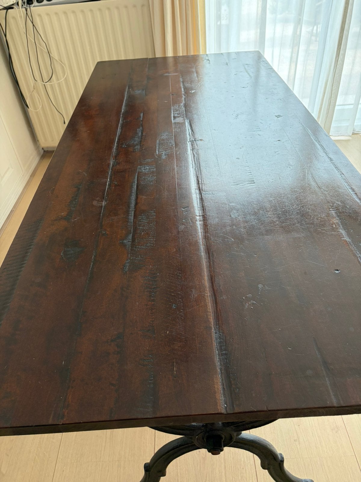 Teakhouten Eettafel, Ophalen, Gebruikt, Teakhout, 200 cm of meer