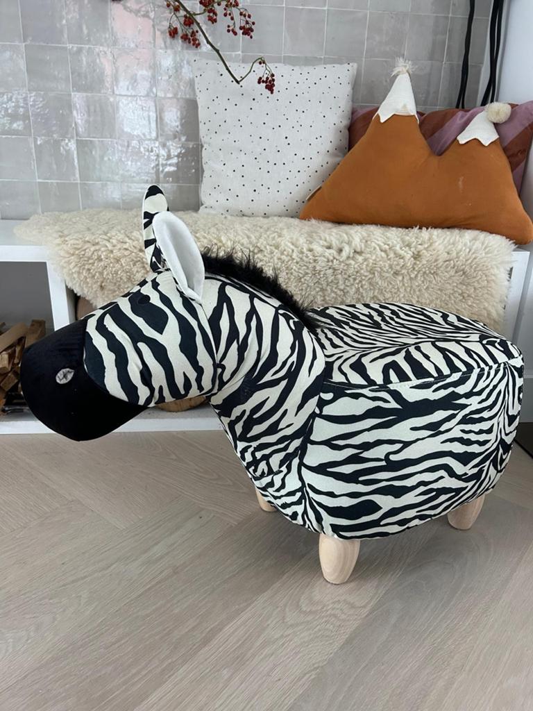 Leuke zebra poef / speelgoed zebra, Ophalen, Zo goed als nieuw, Jongen of Meisje