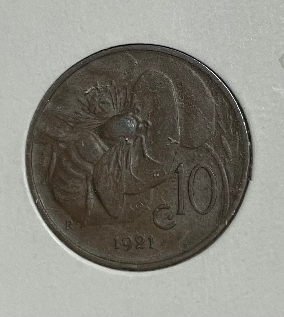 10 cent Italië 1921, Ophalen of Verzenden
