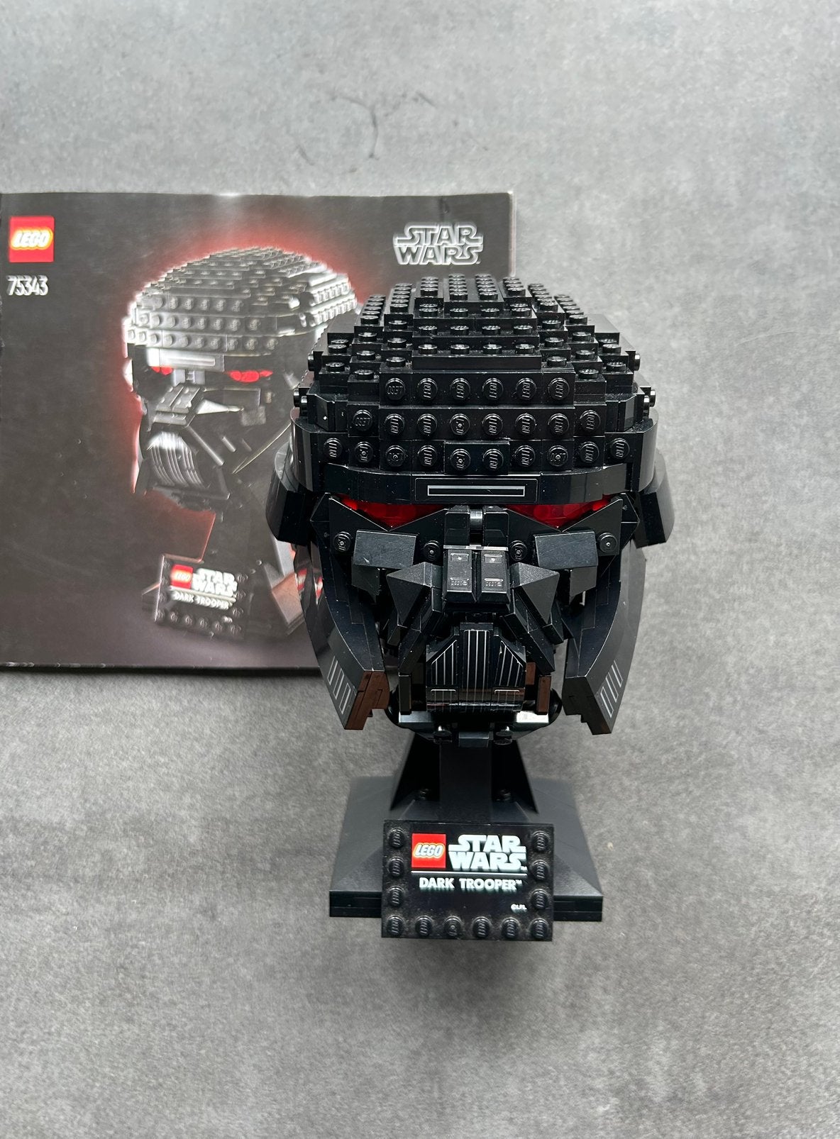 LEGO Star Wars 75343 Dark Trooper Helm, Kinderen en Baby's, Gebruikt, Star Wars, Lego, Inclusief instructies