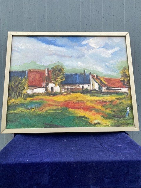 Willem Bauckmann (1946-2014) - serie "La Vallei", Ophalen, Nederlandse school, Doek, Landschap