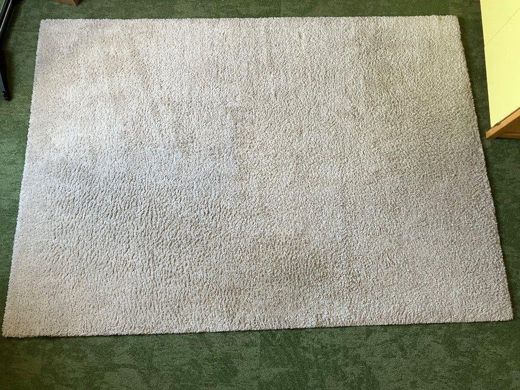 Vloerkleed Ikea Ådum, Ophalen, Gebruikt, Beige, 150 tot 200 cm