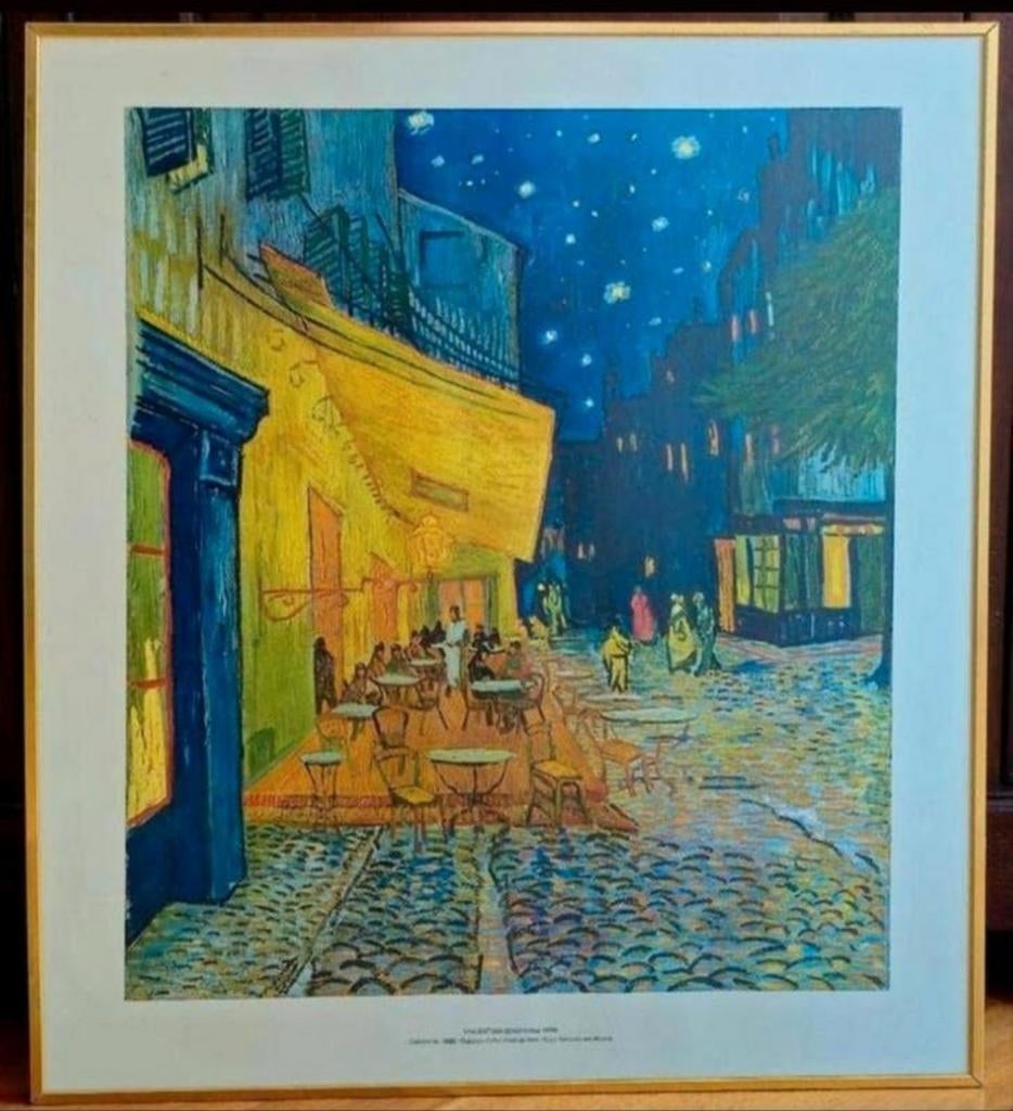 VINCENT VAN GOGH "Caféterras bij Nacht" Kunstreproduktie, Ophalen