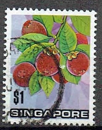 Singapore 1973 Mangosreen Vruchten, Verzenden, Gestempeld, Dier of Natuur