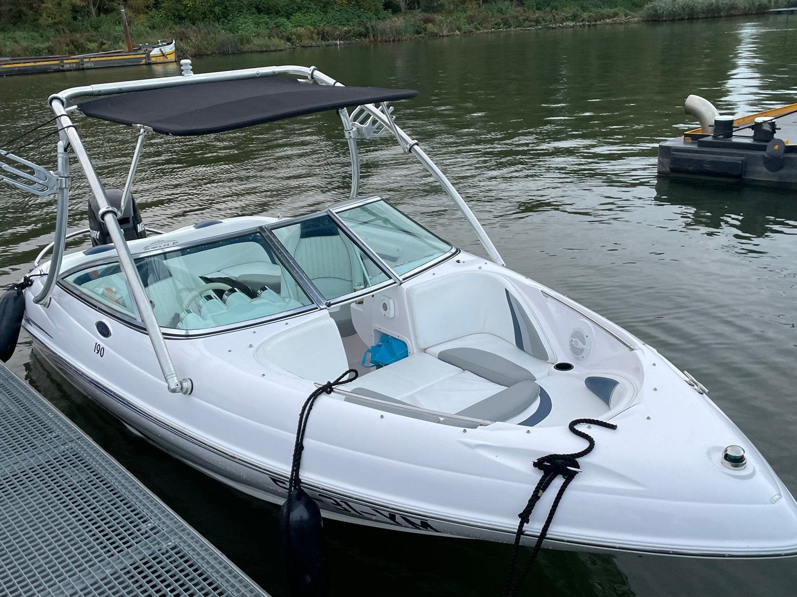 Speedboot Fibrafort 190 bowrider 100pk Mercury met trailer, Ophalen, Overige merken, Gebruikt, 70 tot 120 pk
