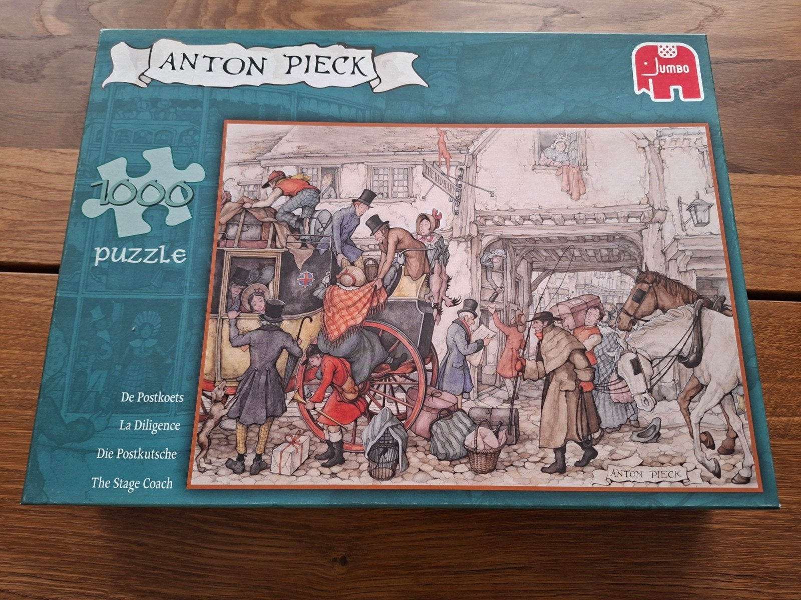 Anton Pieck Puzzel De Postkoets Nieuw, Ophalen of Verzenden, 500 t/m 1500 stukjes, Nieuw, Legpuzzel