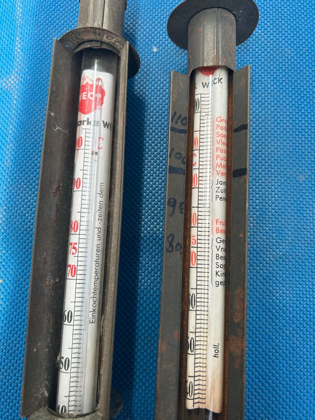 Vintage WECK Inmaakthermometers - Set van 2, Ophalen of Verzenden