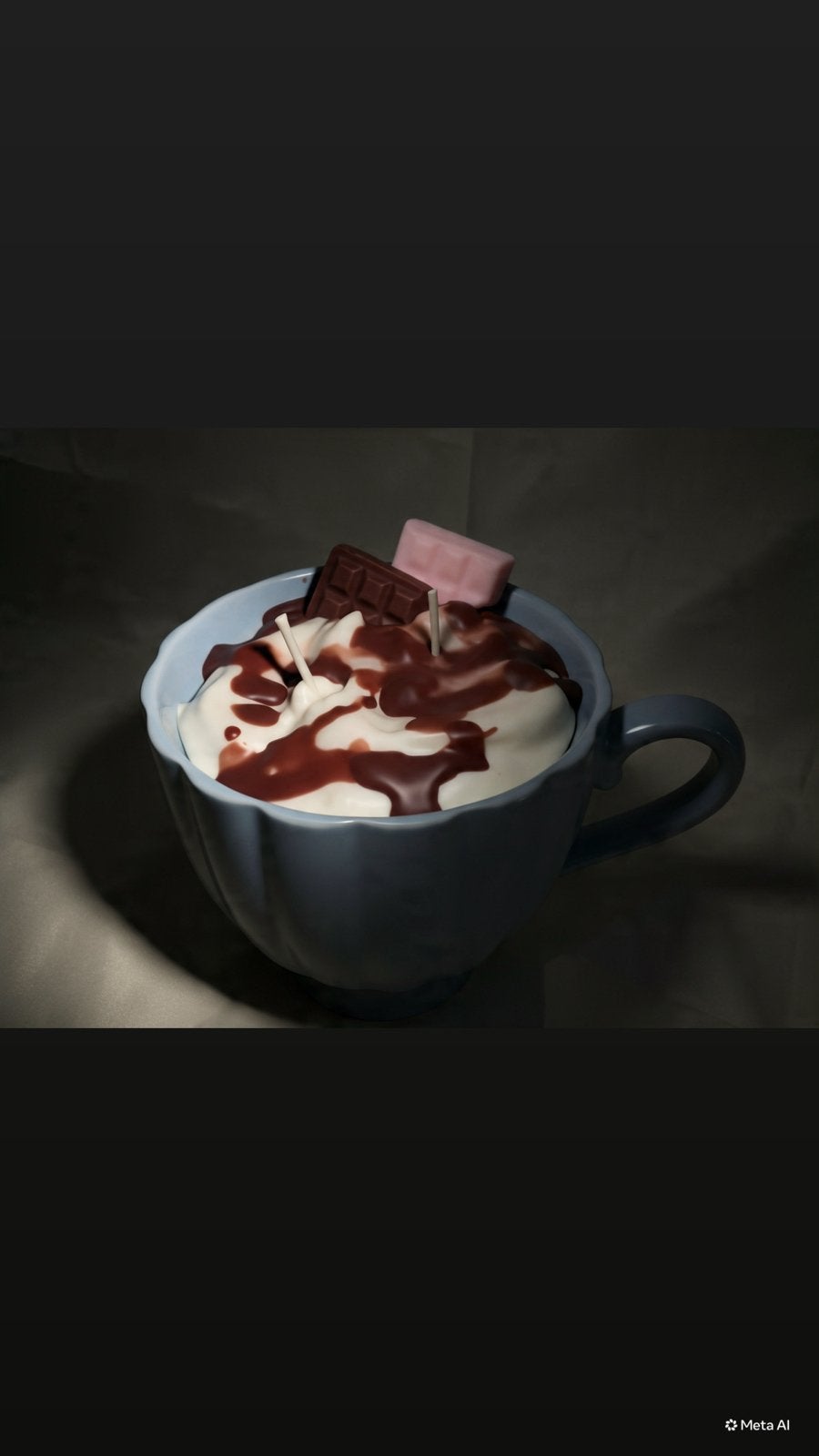 Cappuccino Geurkaars in Kopje, Meerkleurig, Ophalen of Verzenden, Kaars, Was