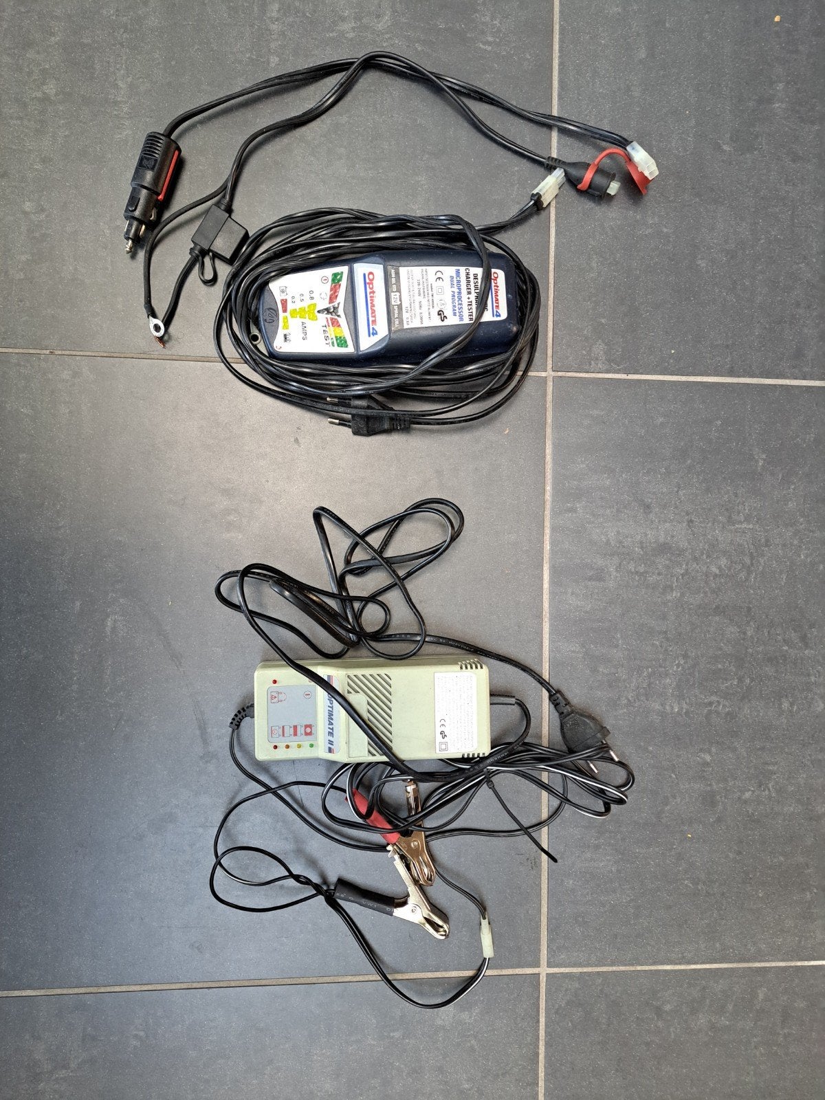 Optimate 4 en Optimate 2 acculaders, Motoren, Ophalen of Verzenden, Gebruikt