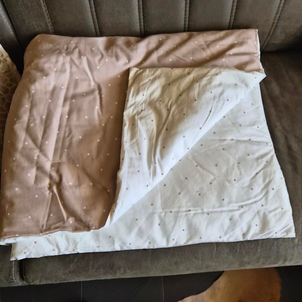 Baby dekbed met overtrek, Ophalen of Verzenden, Zo goed als nieuw, 100 cm of meer, Deken