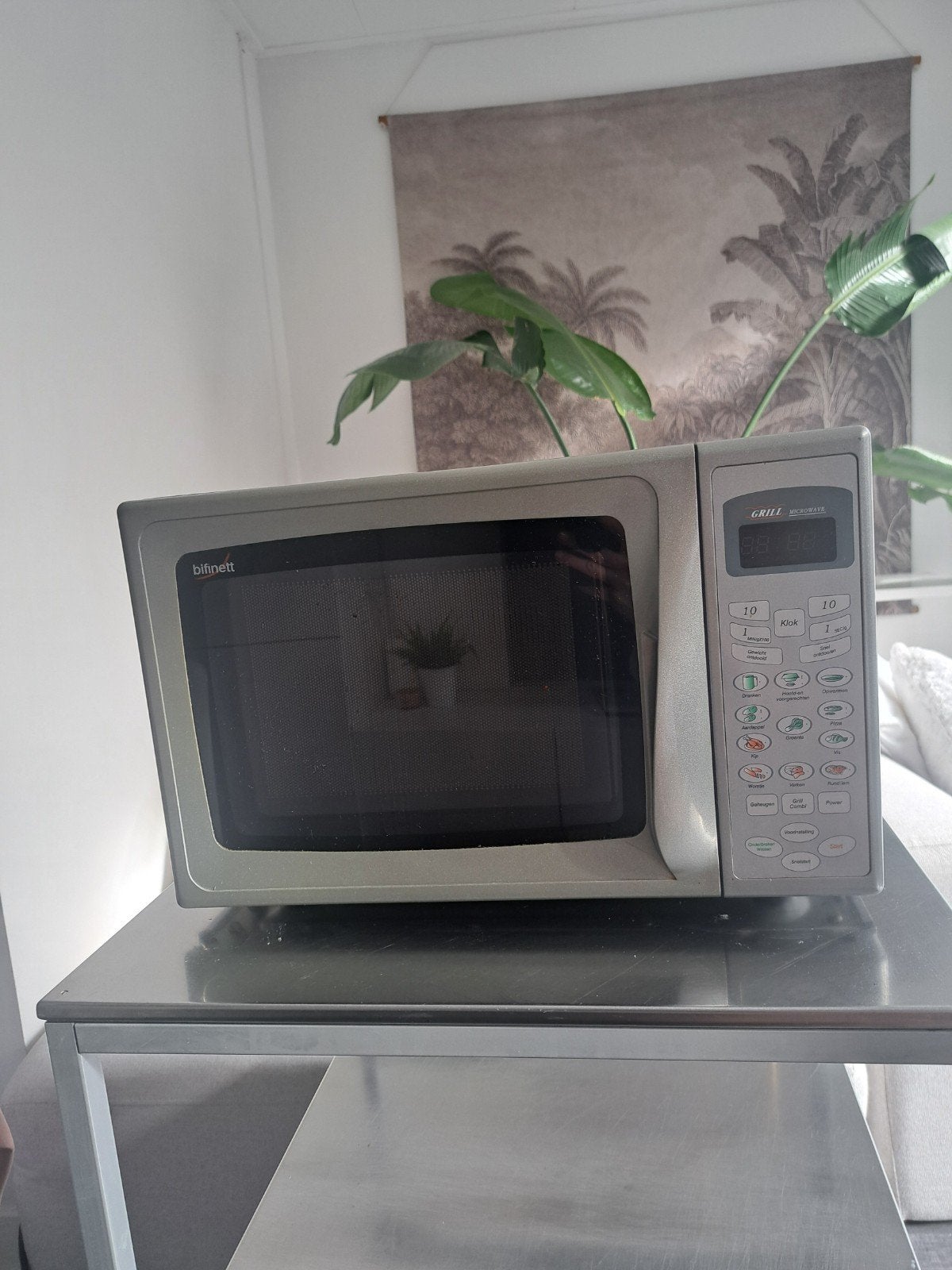 Werkende Bifinett KH1108 Combi-Magnetron met Grill + Plateau, Ophalen, Gebruikt, Grill, Draaiplateau