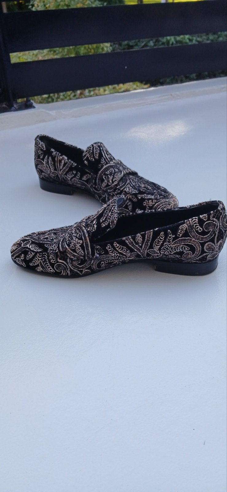 Evaluna Zwarte Loafers met Gouden Details - Maat 41, Evaluna, Ophalen of Verzenden, Gedragen, Instappers