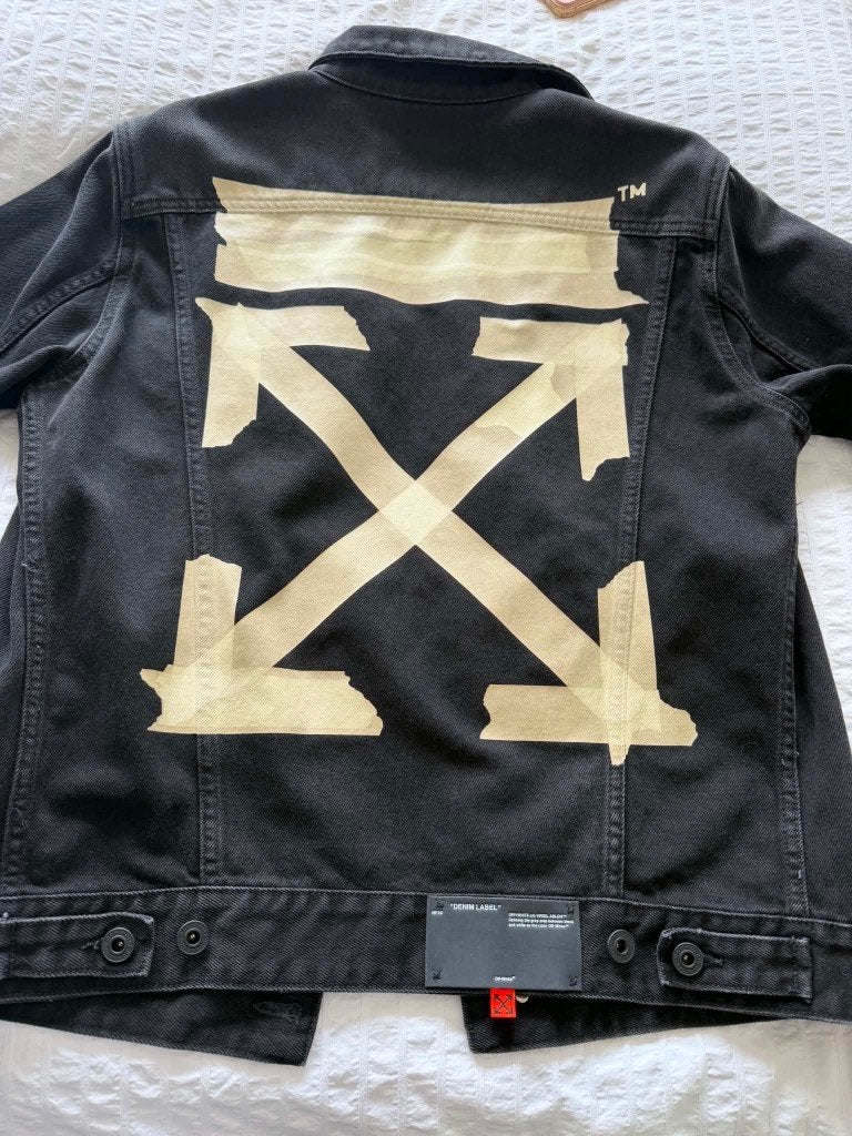 Off-White spijkerjas maat M, Kleding | Heren, Off-White, Maat 48/50 (M), Zwart, Ophalen of Verzenden