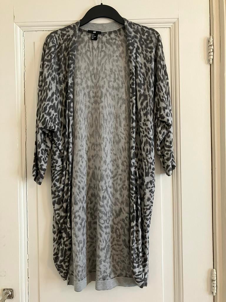 Panter luipaard vest H&M mt s, Kleding | Dames, Truien en Vesten, Ophalen of Verzenden, Zo goed als nieuw, Maat 38/40 (M), Bruin